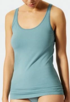 Alternative view of SCHIESSER Tank Top 4er Pack 95/5 Organic Cotton Grün/ Schwarz