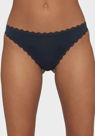ESPRIT Feminine Micro String, Spitze, Für Damen E400 NAVY 4 ESPRIT Feminine Micro String, Spitze, Für Damen E400 NAVY – Bild 2