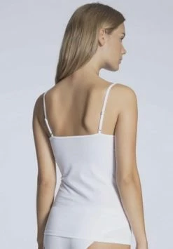 CALIDA Natural Comfort Unterhemd, Spaghetti-Träger, Für Damen 001 WEISS 8 CALIDA Natural Comfort Unterhemd, Spaghetti-Träger, Für Damen 001 WEISS -MEY Shop unnamed file 962