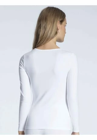 CALIDA Natural Comfort Unterhemd, Single-Jersey, Unifarben, Für Damen 001 WEISS 5 CALIDA Natural Comfort Unterhemd, Single-Jersey, Unifarben, Für Damen 001 WEISS – Bild 3