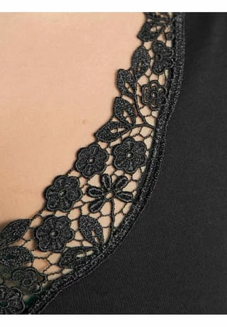 CALIDA Feminin Sense Top, Spitze, V-Ausschnitt, Für Damen 992 SCHWARZ 7 CALIDA Feminin Sense Top, Spitze, V-Ausschnitt, Für Damen 992 SCHWARZ – Bild 5